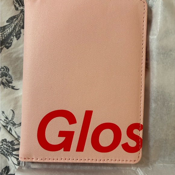 Glossier Accessories - Pink Glossier travel passport cover NWT